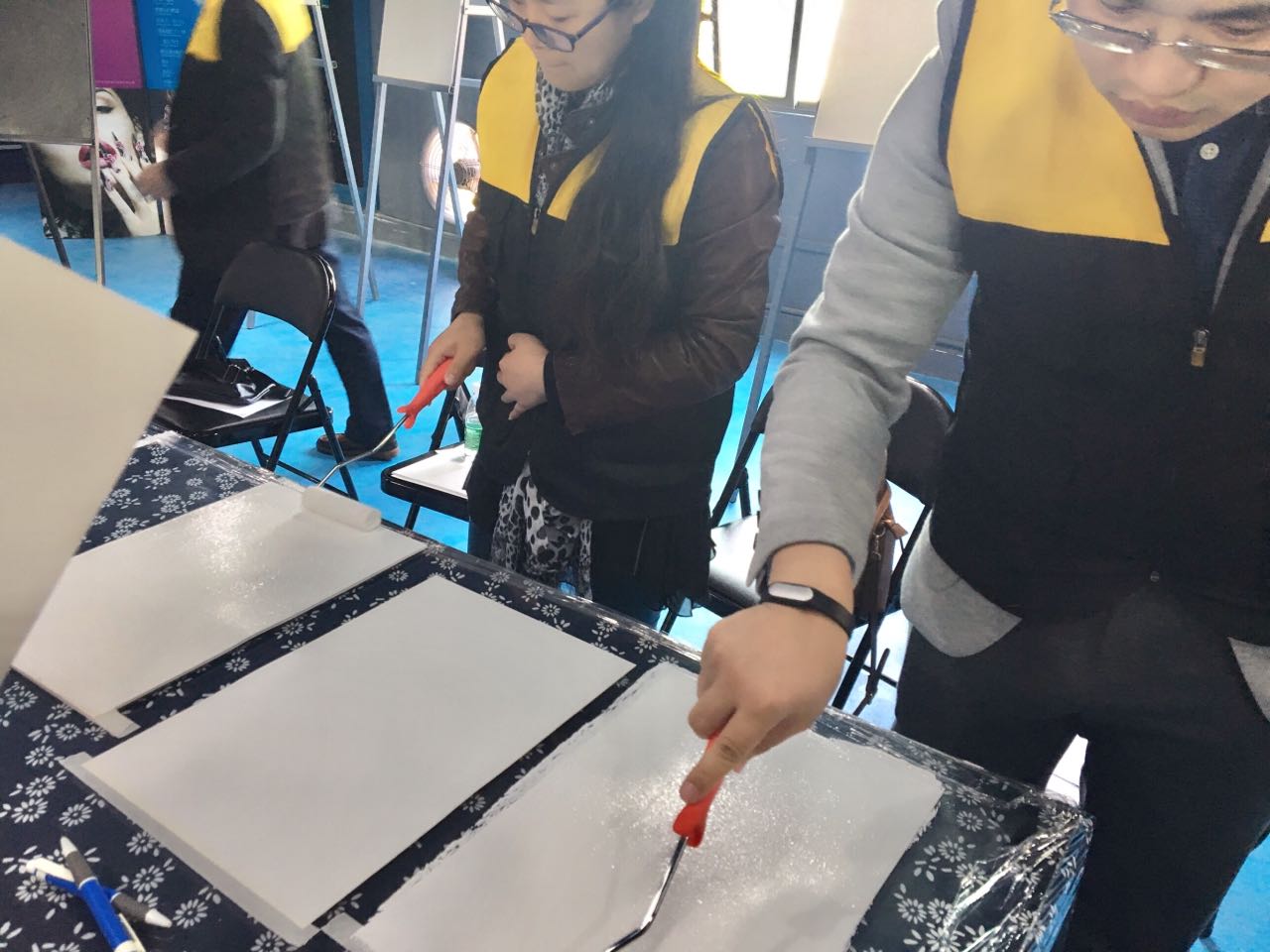 GIOVANNI喬瓦尼藝術(shù)涂料培訓學員實操現(xiàn)場